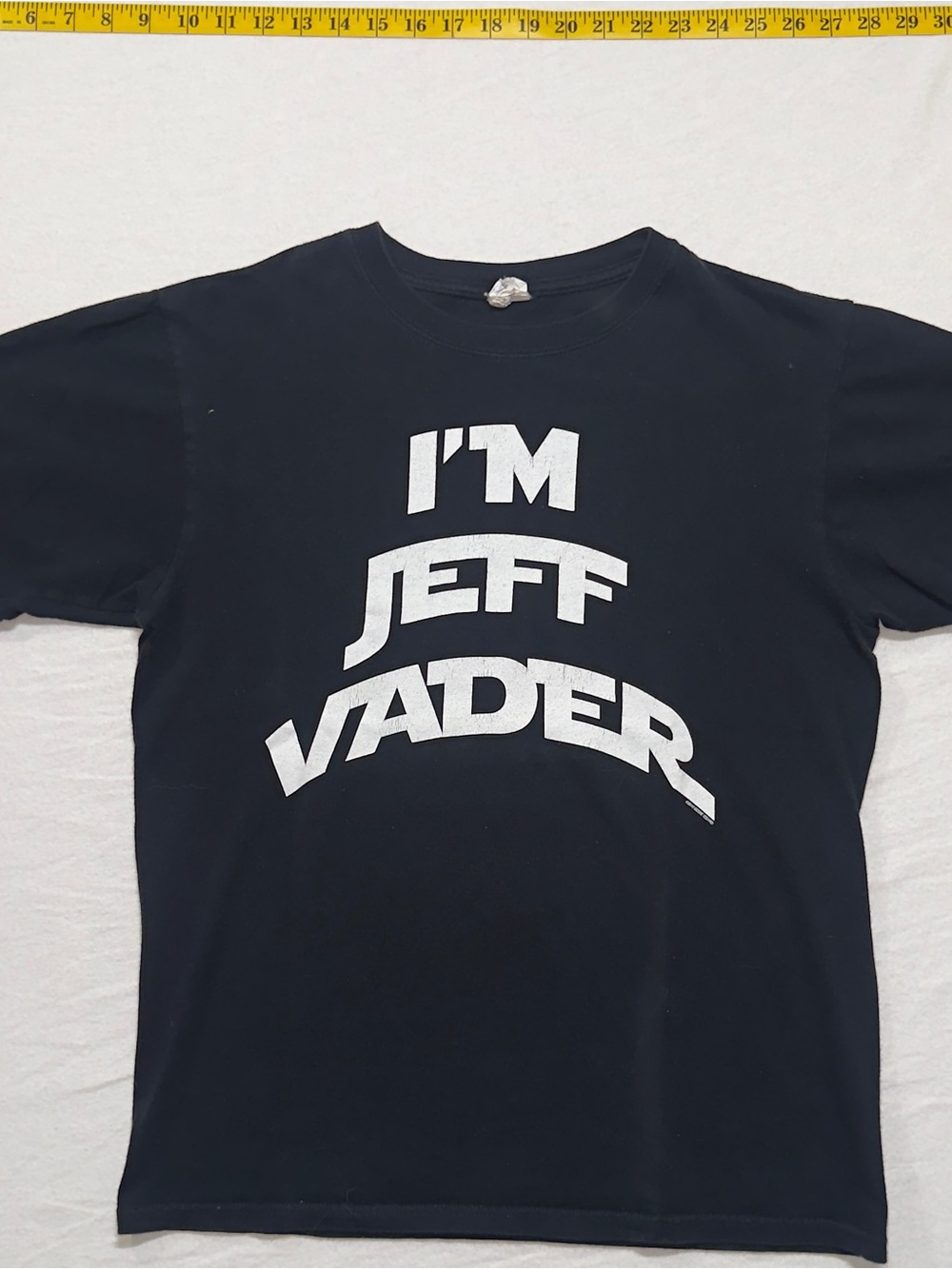 I'm Jeff Vader Graphic Tee - Black vintage 2010 comedy graphic shirt